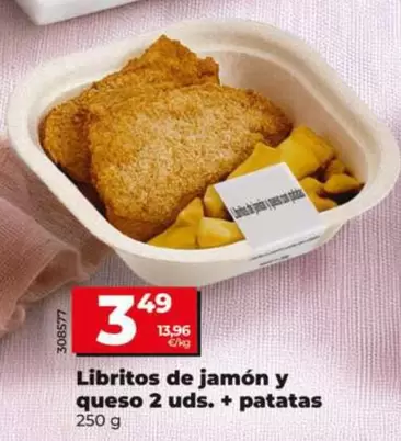 Libritos De Jamon Y Queso 2 Uds. + Patatas