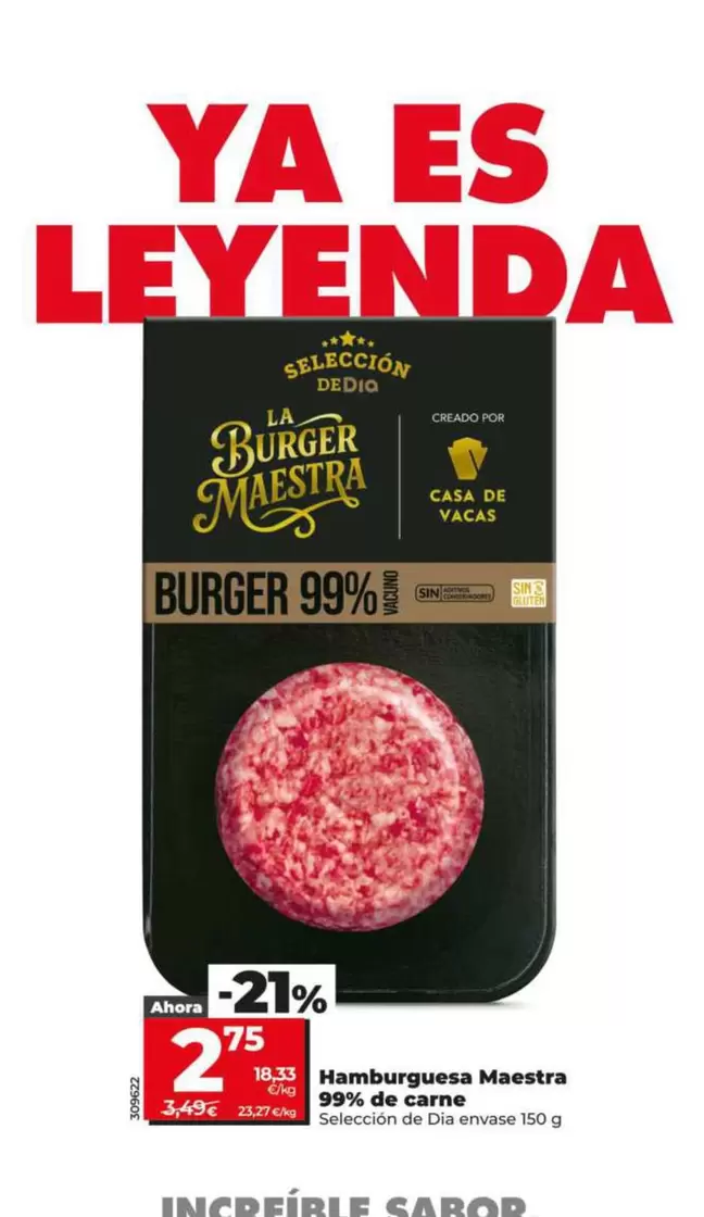 Seleccion De Dia - Hamburguesa Maestra 99% De Carne