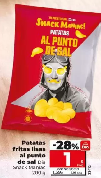 Dia Snack Maniac - Patatas Fritas Lisas Al Punto De Sal