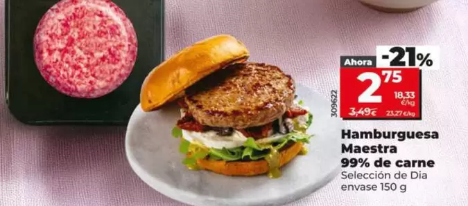 Seleccion De Dia - Hamburguesa Maestra 99% De Carne