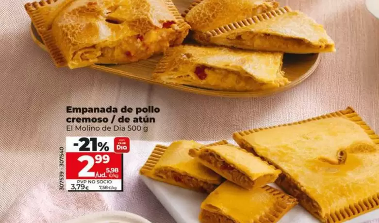 El Molino De Dia - Empanada De Pollo Cremoso / De Atún