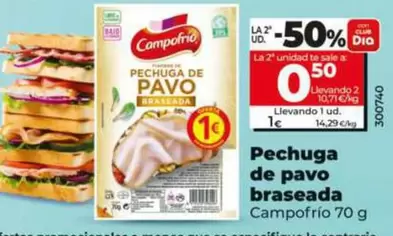Campofrío - Pechuga De Pavo Braseada 