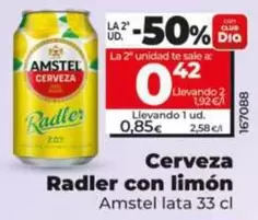 Amstel - Cerveza Radler Con Limon