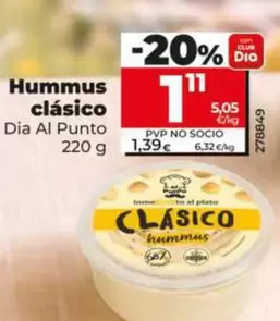 Dia Al Punto - Hummus Clasico