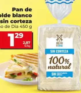 Dia - Pan De Molde Blanco Sin Corteza