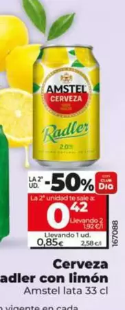 Amstel - Cerveza Con Limon