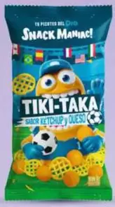 Dia Snack Maniac - Snack Tiki-Taka Sabor Ketchup