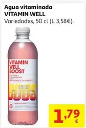 Agua Vitamin Well Reload Botella 50 Cl
