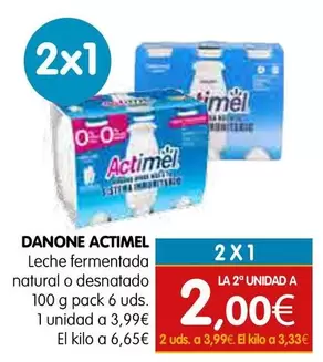 Actimel - Leche Fermentada Natural O Desnatado