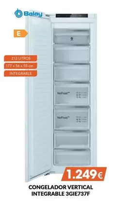 Balay - Congelador Vertical Integrable 3GIE737F