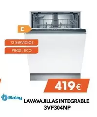 Balay - Lavavajillas Integrable 3VF304NP