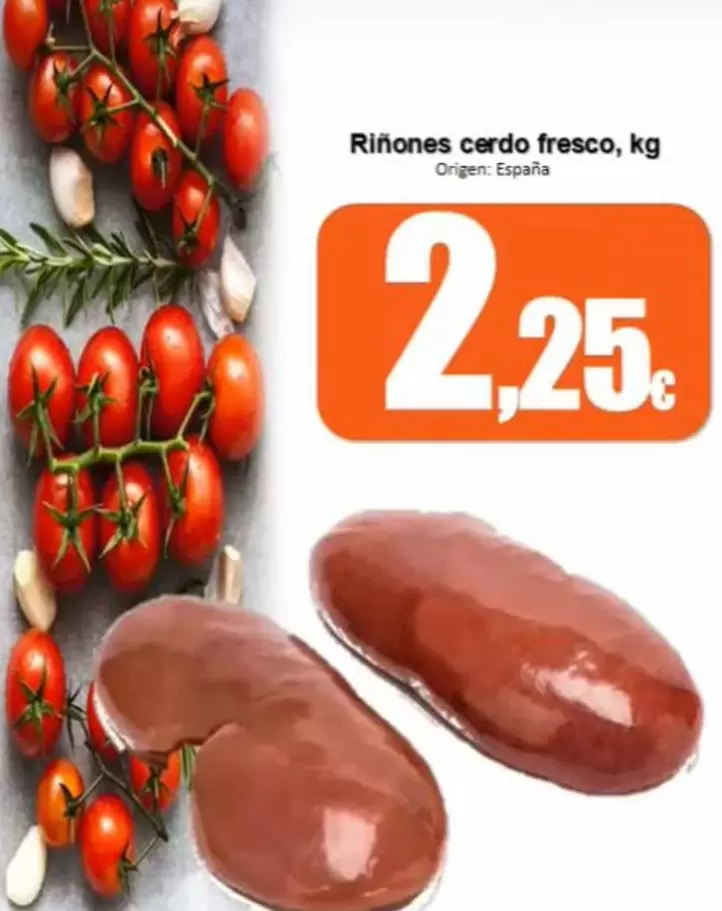 Riñones Cerdo Fresco