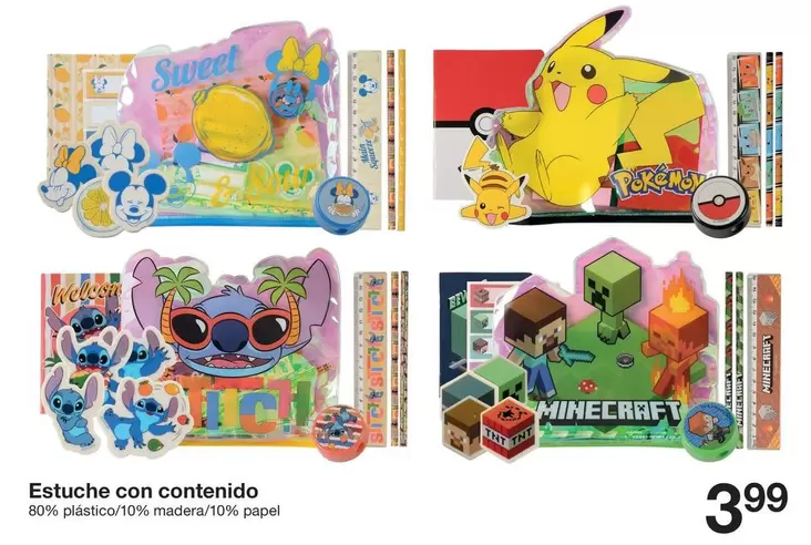 Minecraft - Estuche Con Contenido