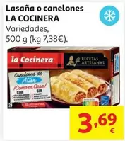 Canelones Atun Msc La Cocinera 8ud 500g.