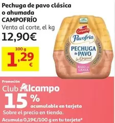 Pechuga De Pavo Sabor Ahumado Campofrio