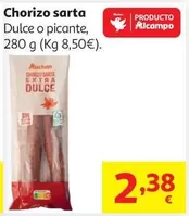 Chorizo Sarta Picante Auchan 280g