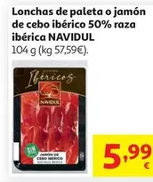 Paleta De Cebo Iberica 50% Raza Iberica Lonchas Navidul 104g