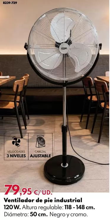 Edm - Ventilador De Pie Industrial