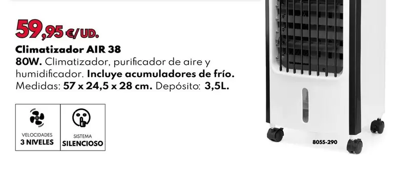Jocca - Climatizador Air 38 80W