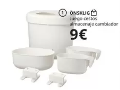 Juego Cestos Almacenaje Cambiador