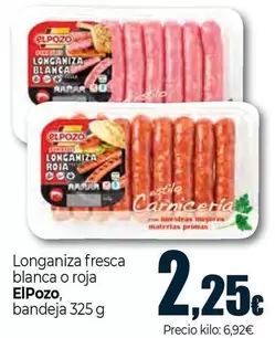 Elpozo - Longaniza Fresca Blanca O Roja