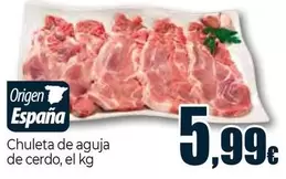 Chuleta De Aguja De Cerdo