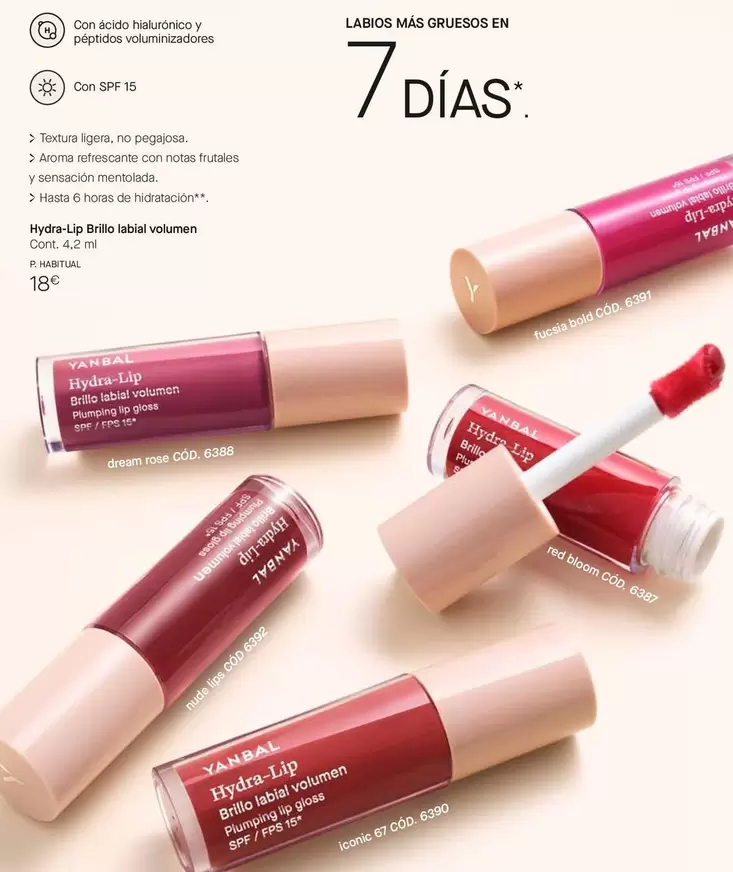 Yanbal - Hydra-Lip Brillo Labial Volumen