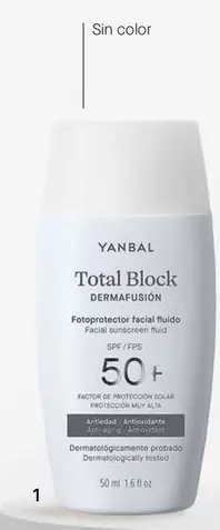 Yanbal - Total Block Dermafusion SPF 50+ Fluido