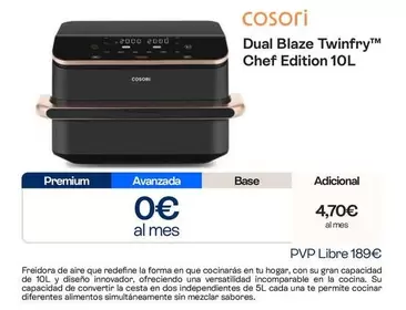 Cosori - Dual Blaze Twinfry Chef Edition 10L