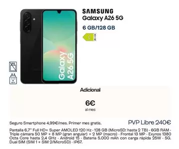 Samsung - Galaxy A26 5g