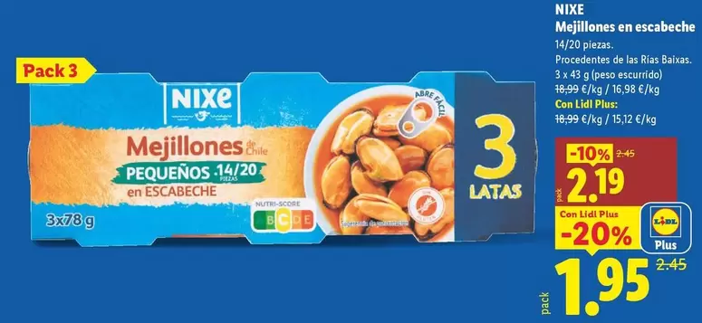 Nixe - Mejillones En Escabeche