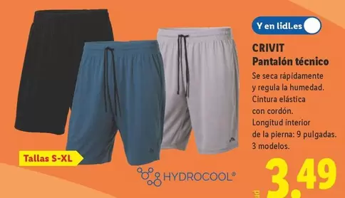 Crivit - Pantalón Tecnico