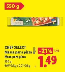 Chef Select - Masa Para Pizza