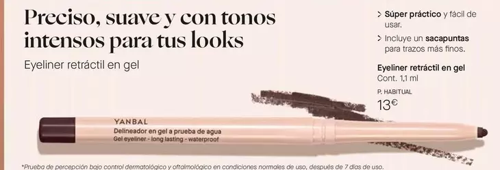 Yanbal - Eyeliner Retráctil En Gel