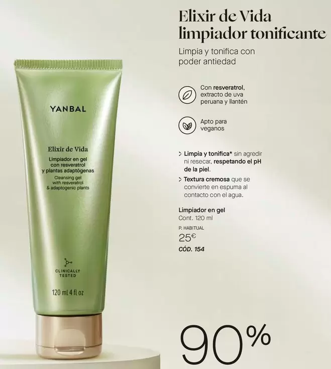Yanbal - Elixir De Vida Limpiador Tonifica