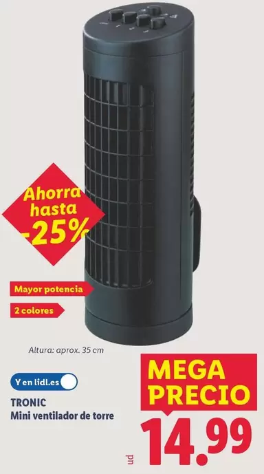 Tronic - Mini Ventilador De Torre