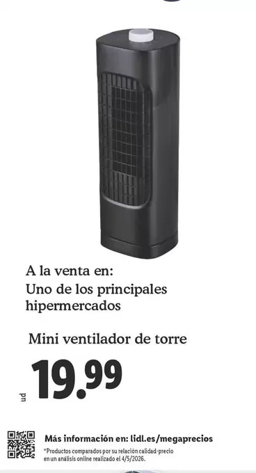 Tronic Mini Ventilador De Torre