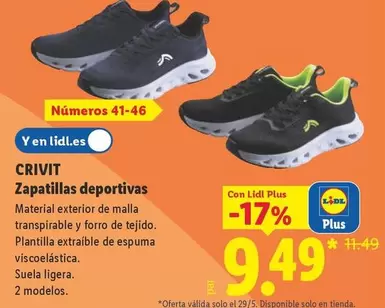 Crivit - Zapatillas Deportivas