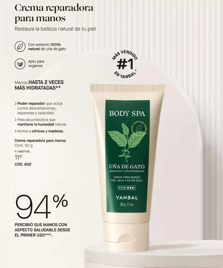 Yanbal - Crema Reparadora Para Manos