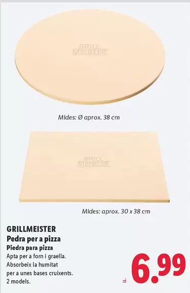 Grillmeister - Piedra Para Pizza