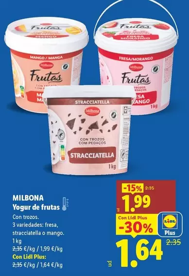 Milbona - Yogur De Frutas