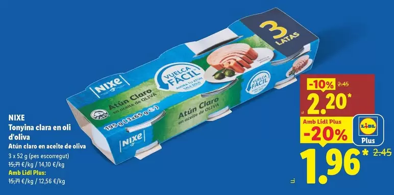 Nixe - Atún Claro En Aceite De Oliva