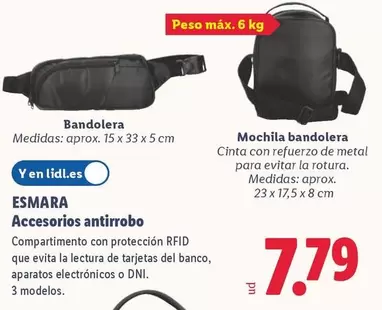 Esmara - Accesorios Antirrobo