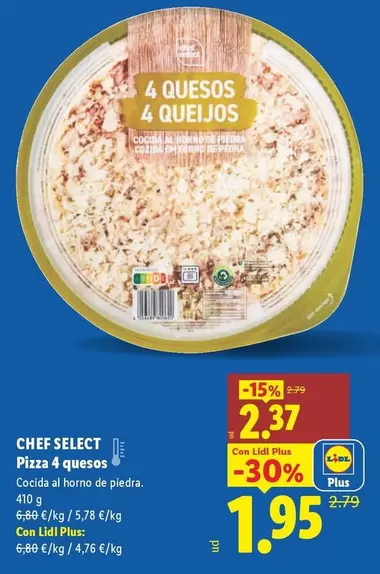 Chef Select - Pizza 4 Quesos