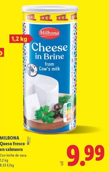 Milbona - Queso Fresco En Salmuera