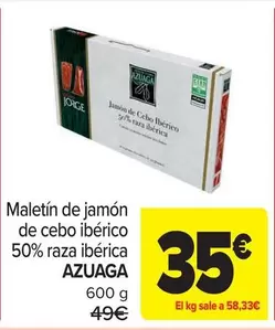 Azuaga - Maletin De Jamon De Cebo Iberico 50% Raza Iberica