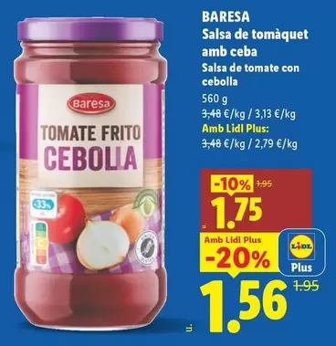 Baresa - Salsa De Tomate Con Cebolla