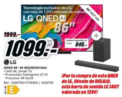 LG - QNED 86" 4K 86QNED8146A