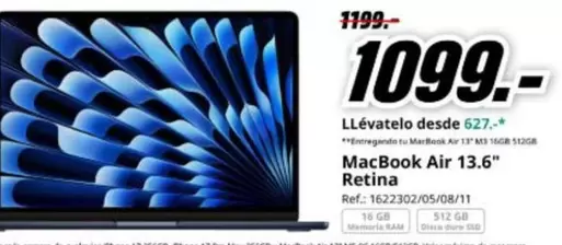 MS - Macbook Air 13.6" Retina