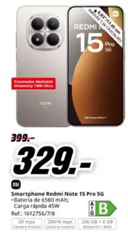 Xiaomi - Smartphone Redmi Note 15 Pro 5g